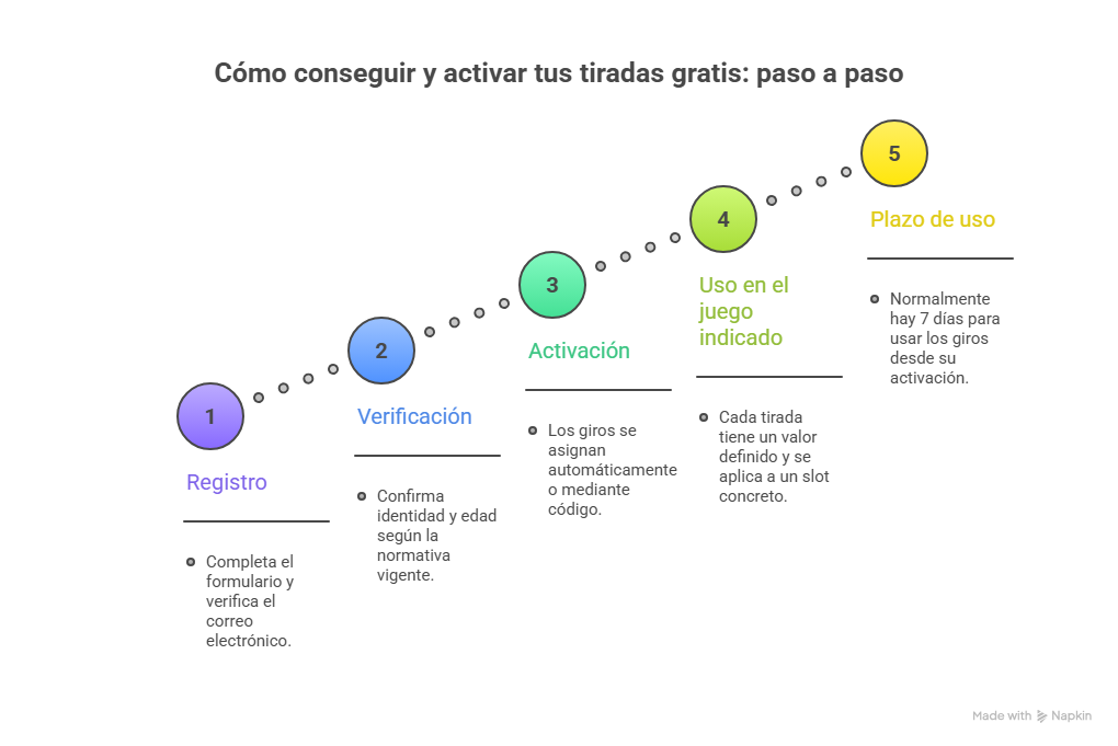 Tiradas gratis casino en España 2026